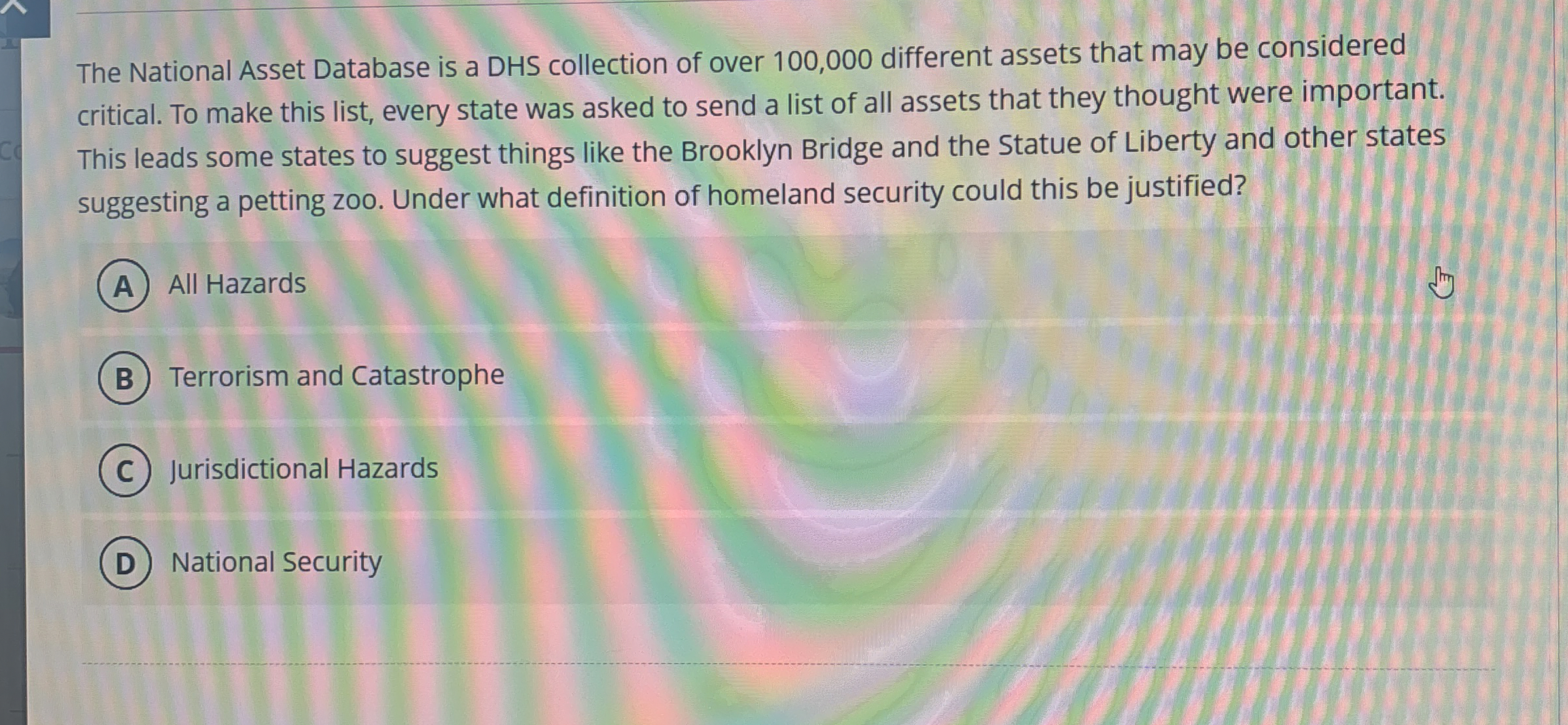 The National Asset Database is a DHS collection