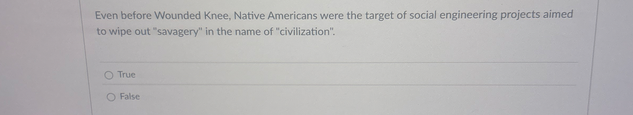 Even before Wounded Knee, Native Americans were