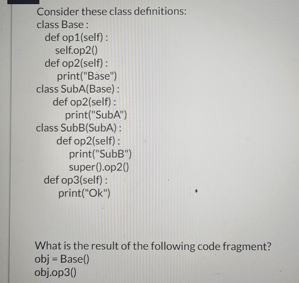 What is the result of the following code