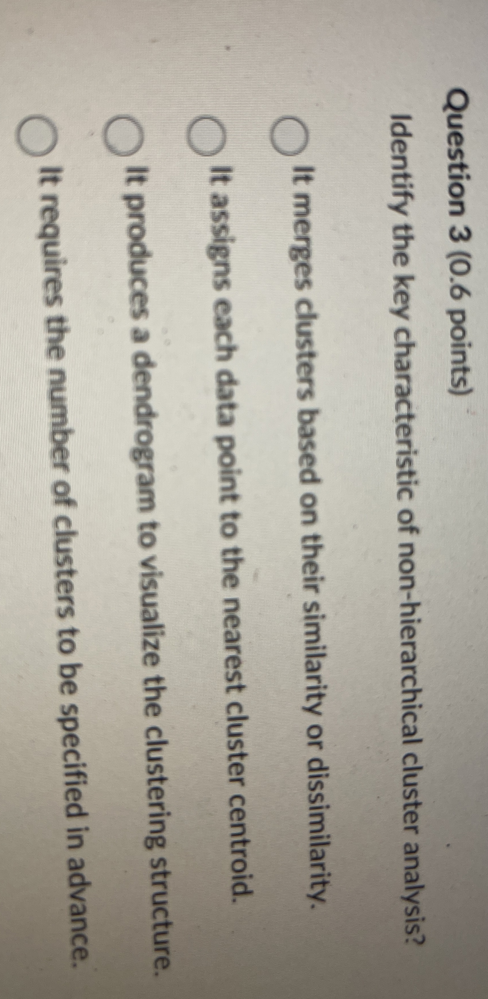 Question 3 ( 0 . 6 points ) Identify the key