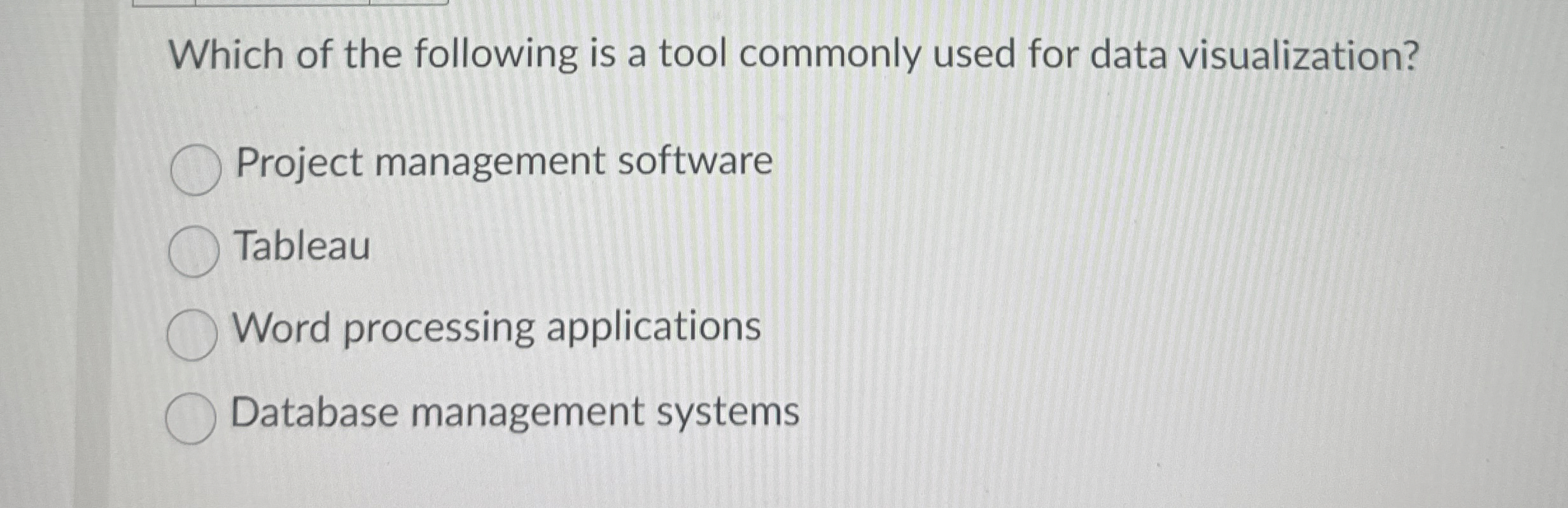 Which of the following is a tool commonly used