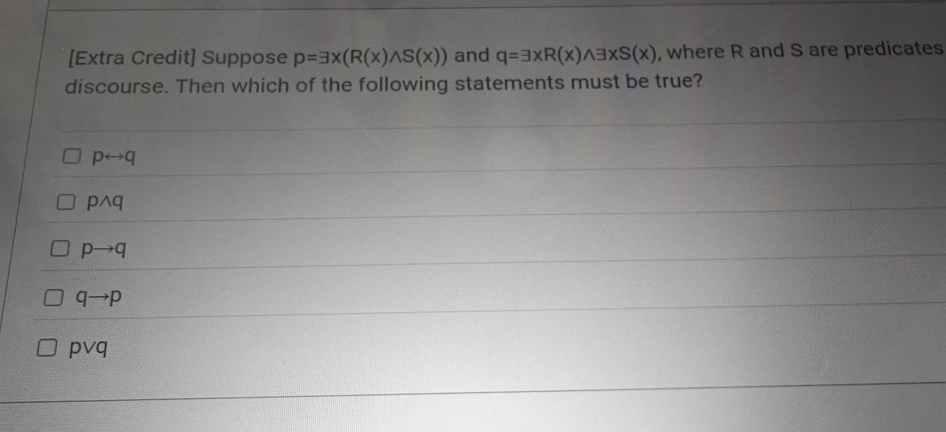 [ Extra Credit ] Suppose p = EEx ( R ( x ) ? ? S
