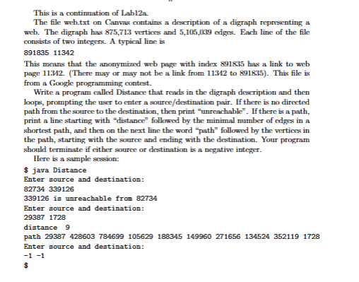 This is a continuation of Lab 1 2 a , JAVA CODE