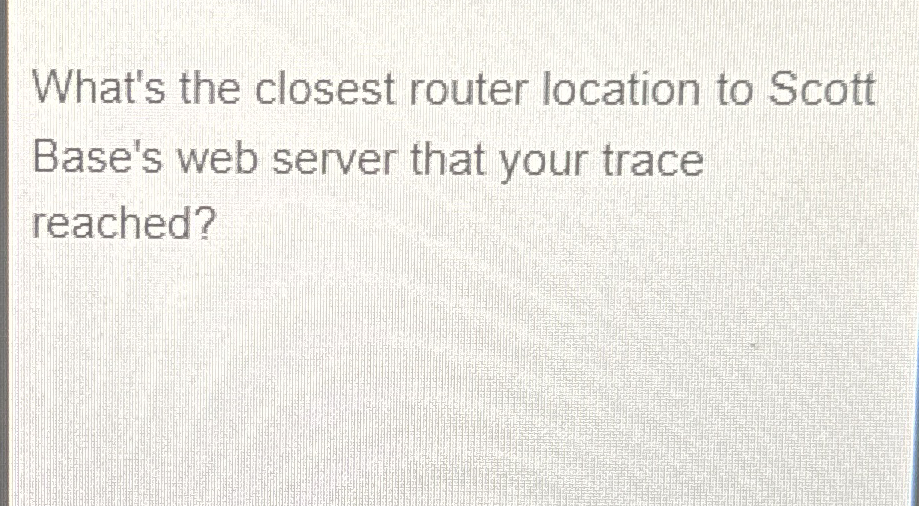 What's the closest router location to Scott