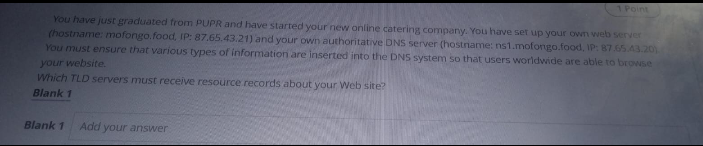 1 Point You have just graduated from PUPR and