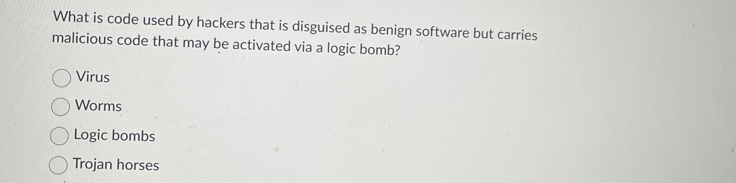 What is code used by hackers that is disguised as