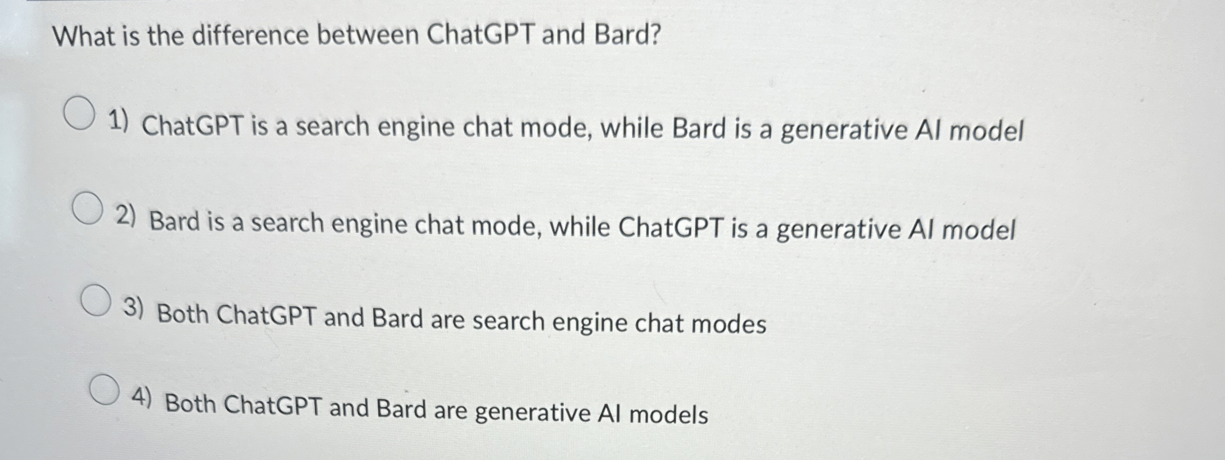 What is the difference between ChatGPT and Bard?