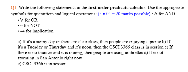 Write the following statements in the first -