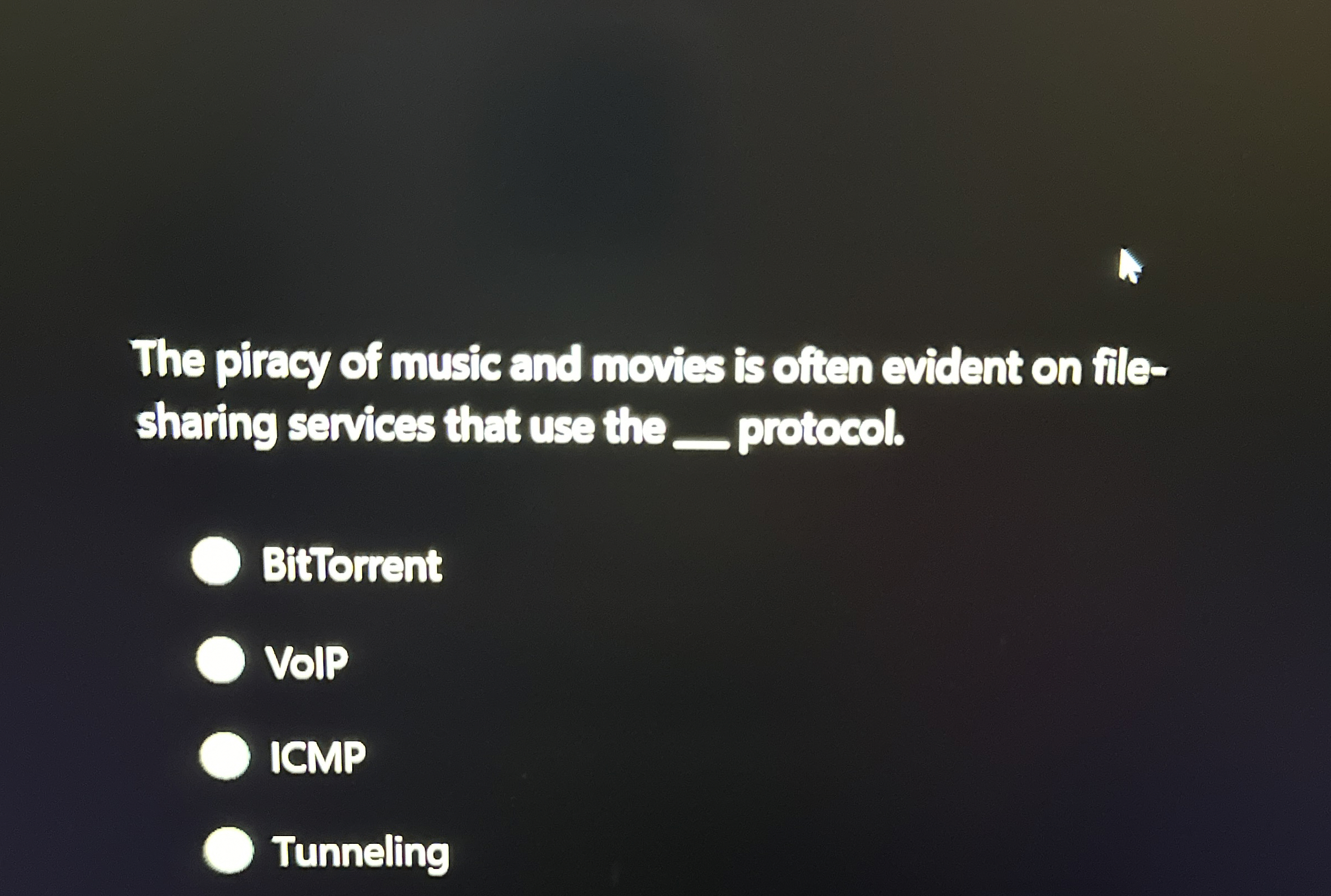 The piragy of music and movies is often evident