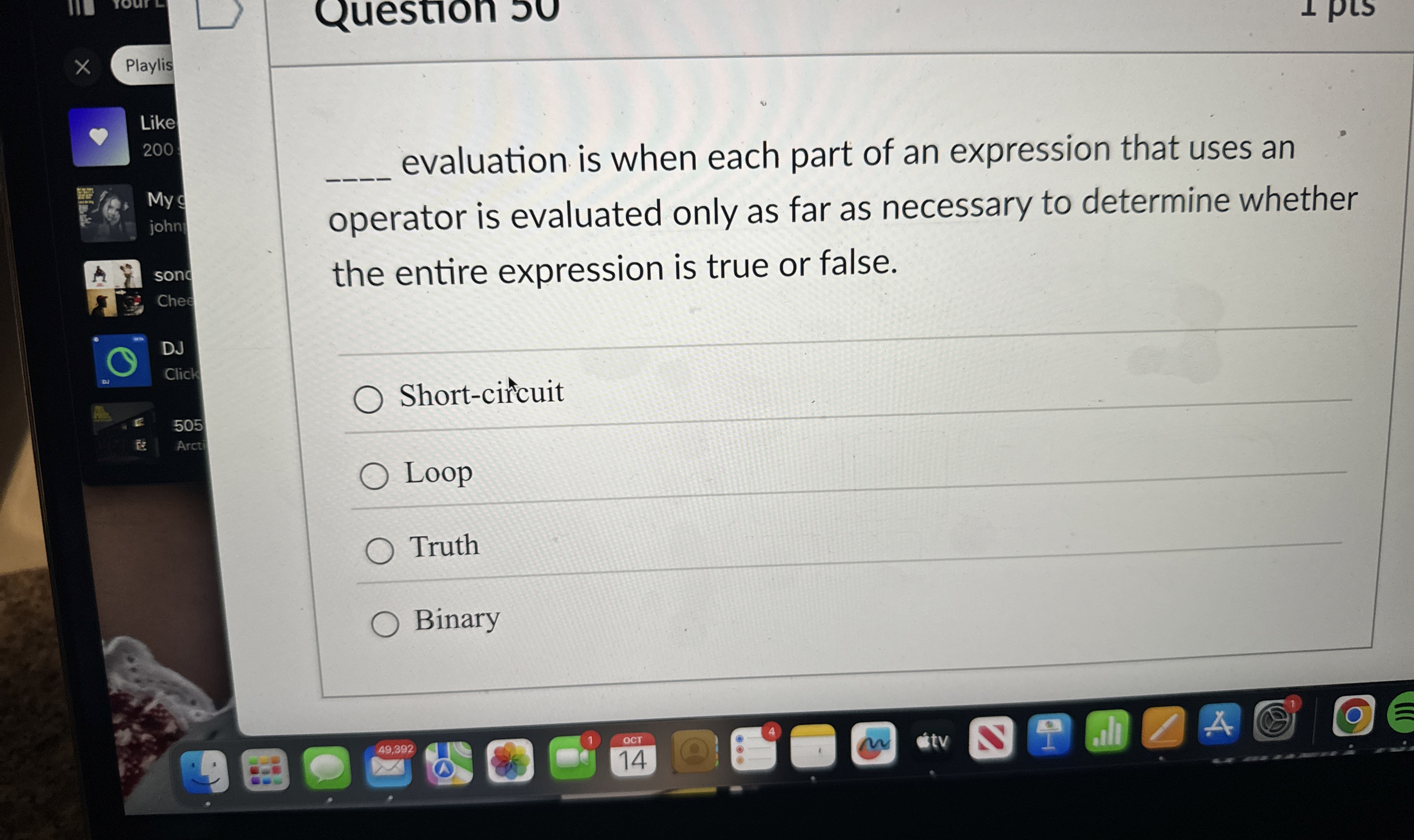 Question ju evaluation is when each part of an