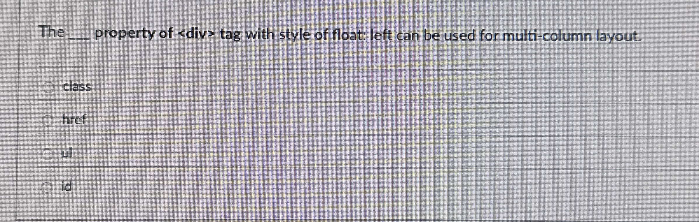 The property of < div  style=