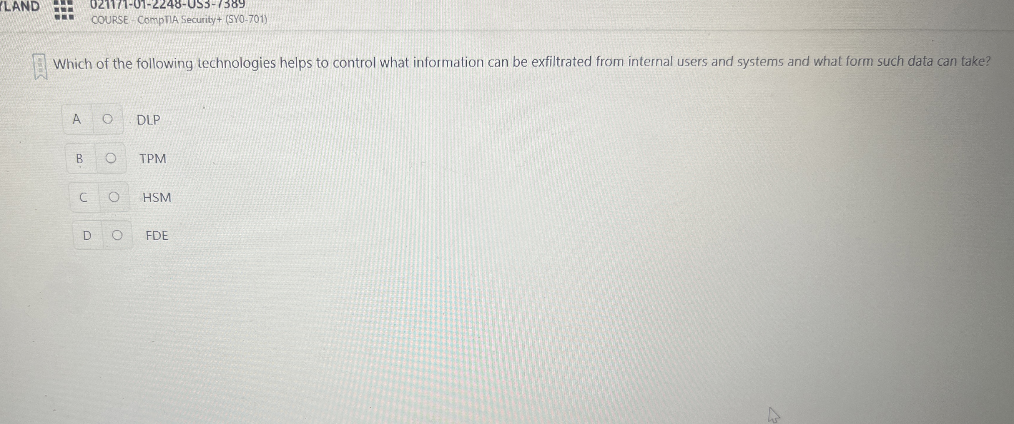 Which of the following technologies helps to