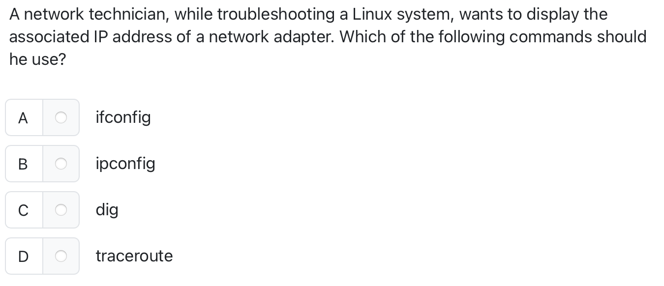 A network technician, while troubleshooting a
