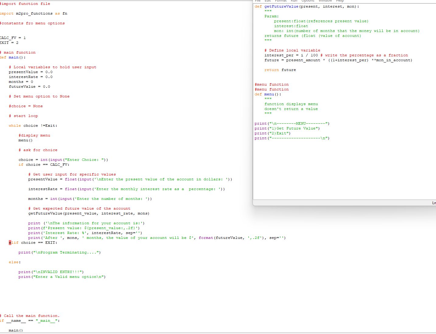 How can I fix this program to run correctly?