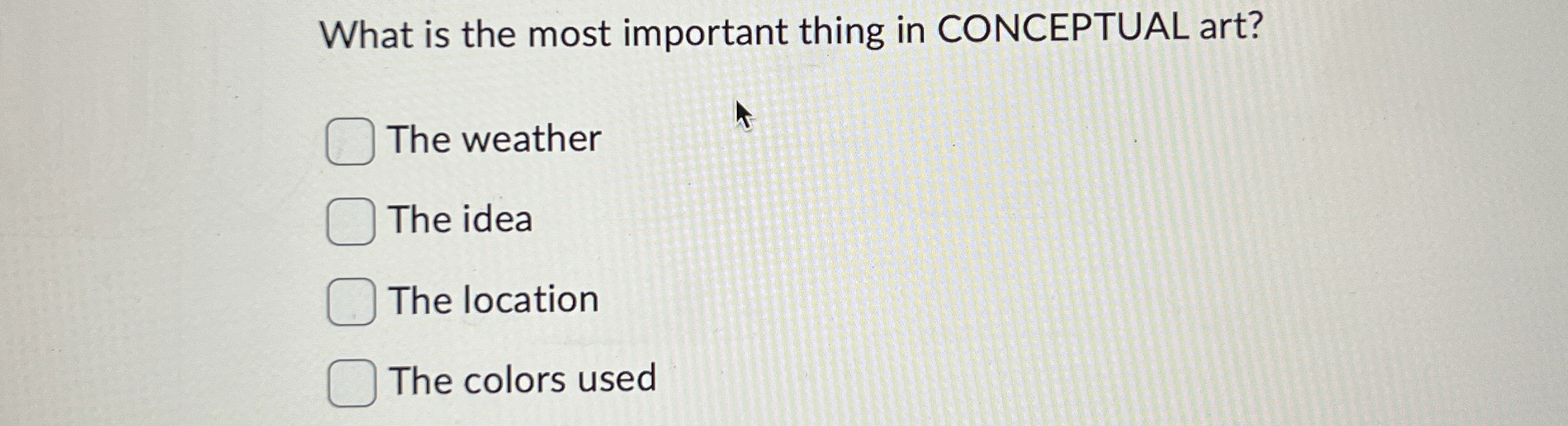 What is the most important thing in CONCEPTUAL
