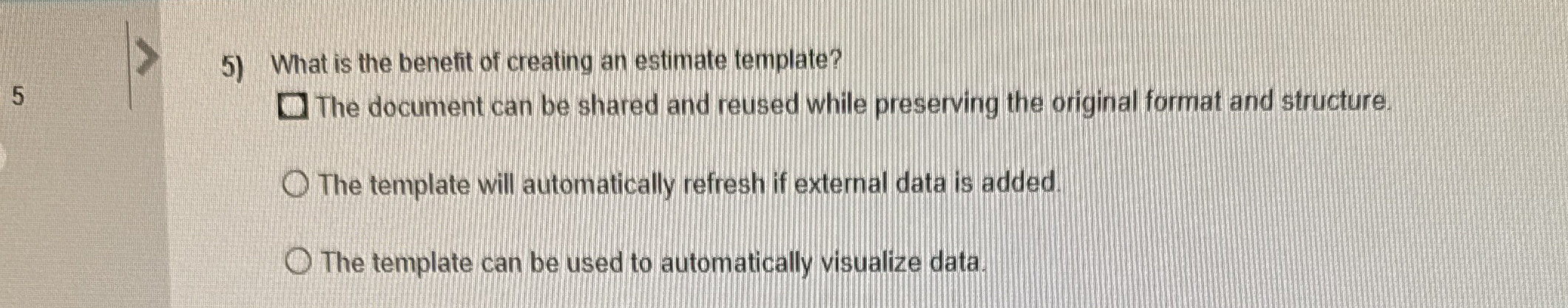 What is the benefit of creating an estimate
