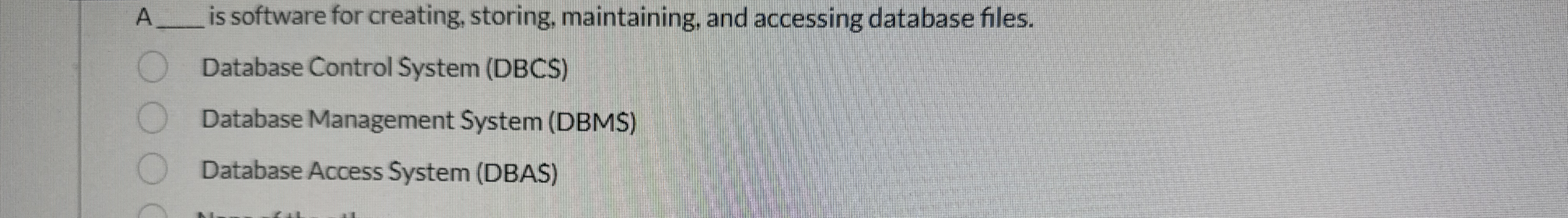 A q , is software for creating, storing,