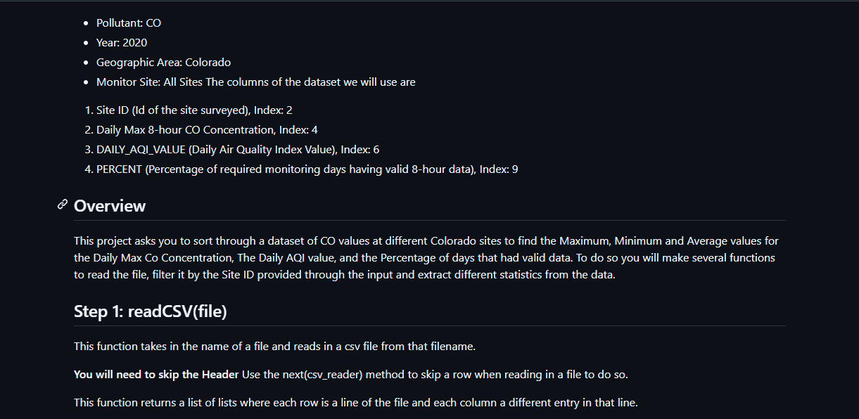 - Pollutant: CO - Year: 2 0 2 0 - Geographic