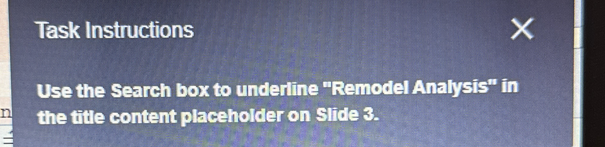 Task Instructions Add the altsext Remodel