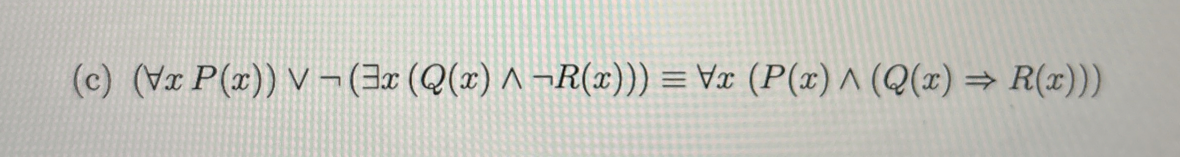 Prove or disprove the following logical