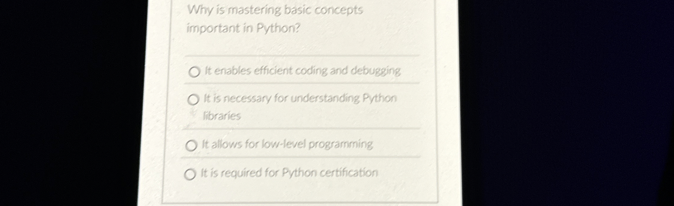 Why is mastering basic concepts important in