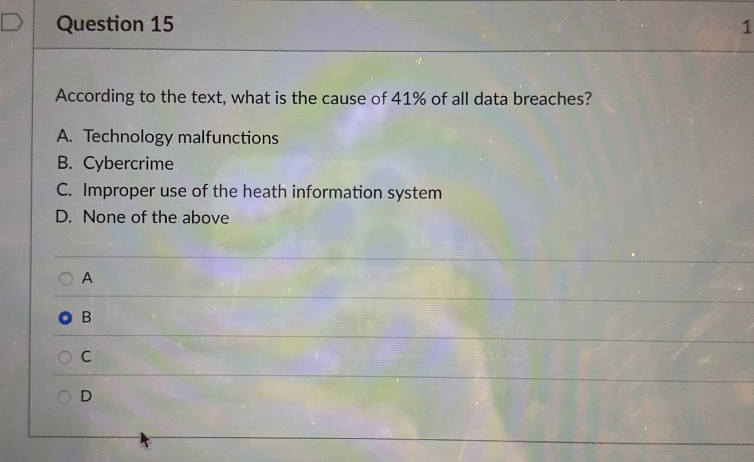 Question 1 5 According to the text, what is the