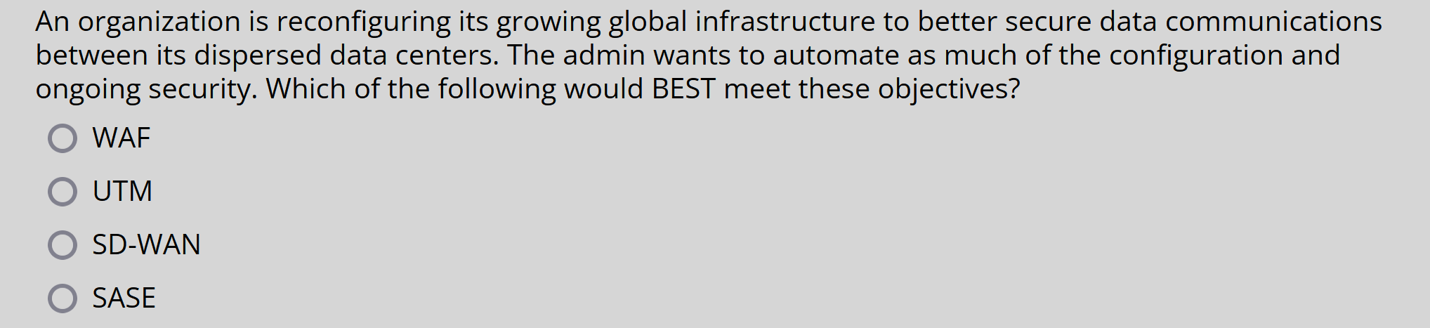 An organization is reconfiguring its growing