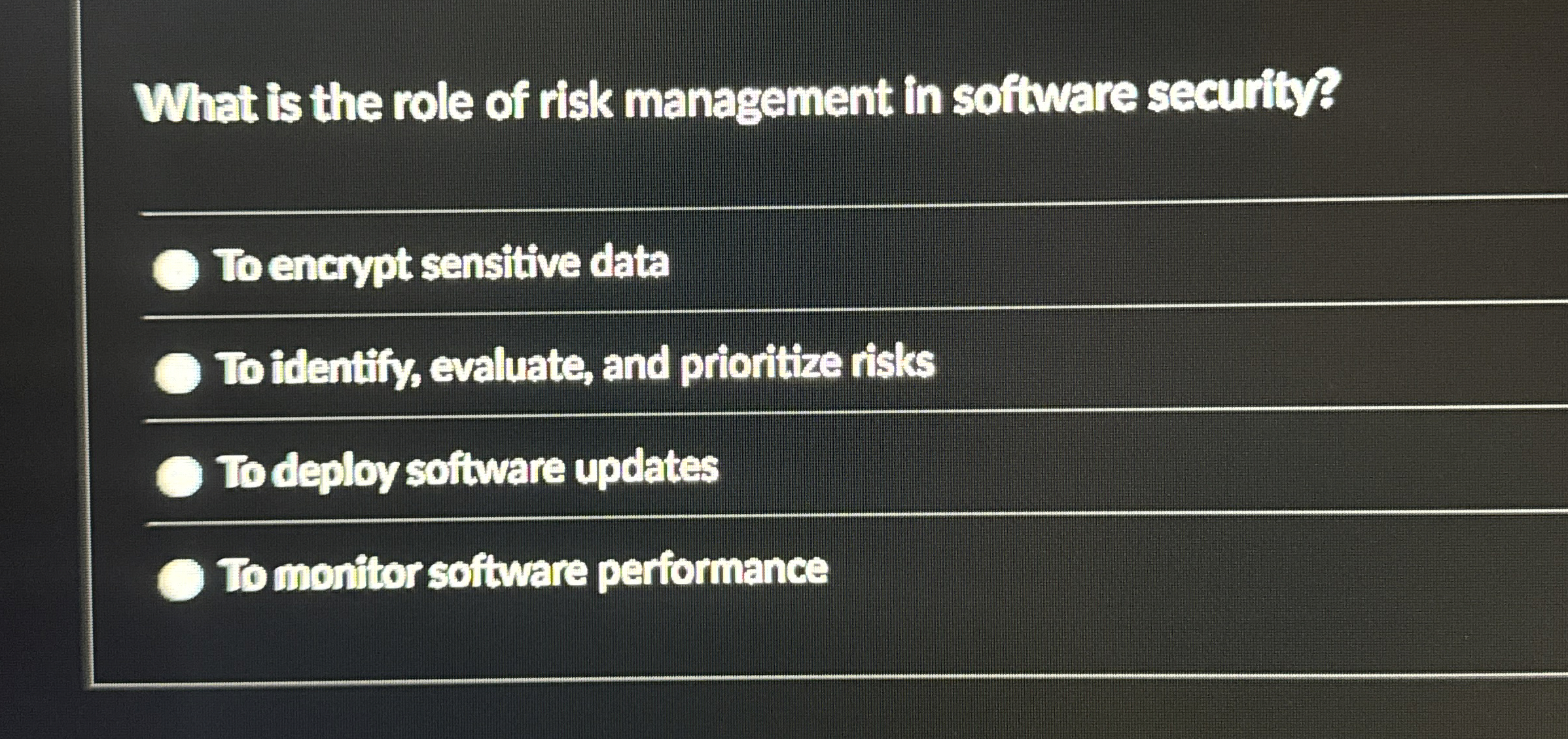 What is the role of risk management in software