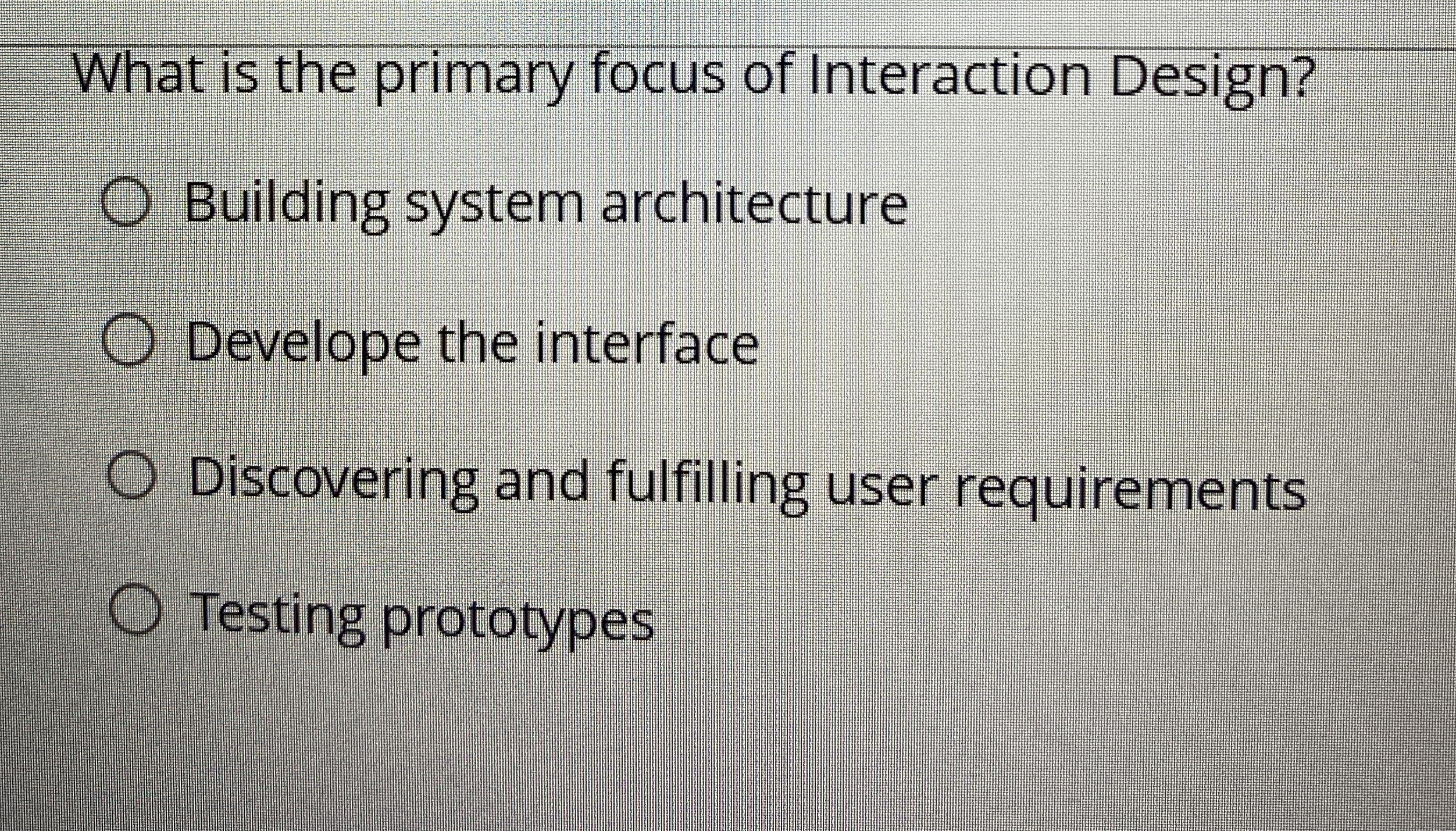 What is the primary focus of Interaction Design?