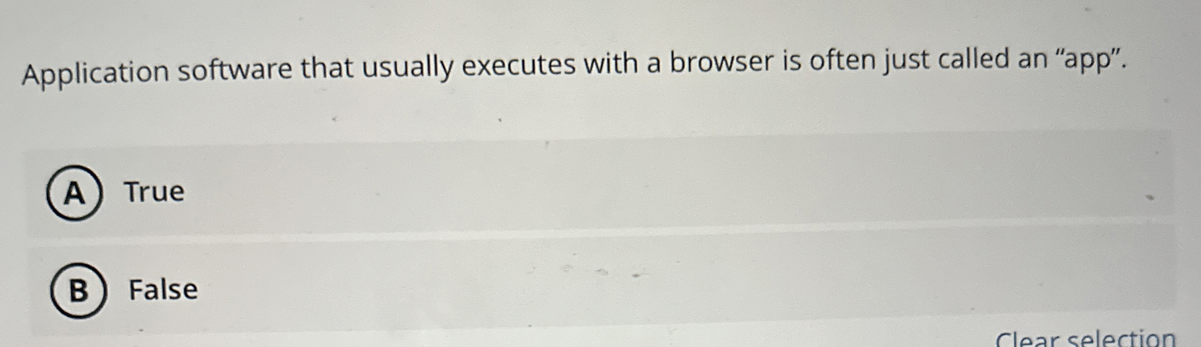 Application software that usually executes with a