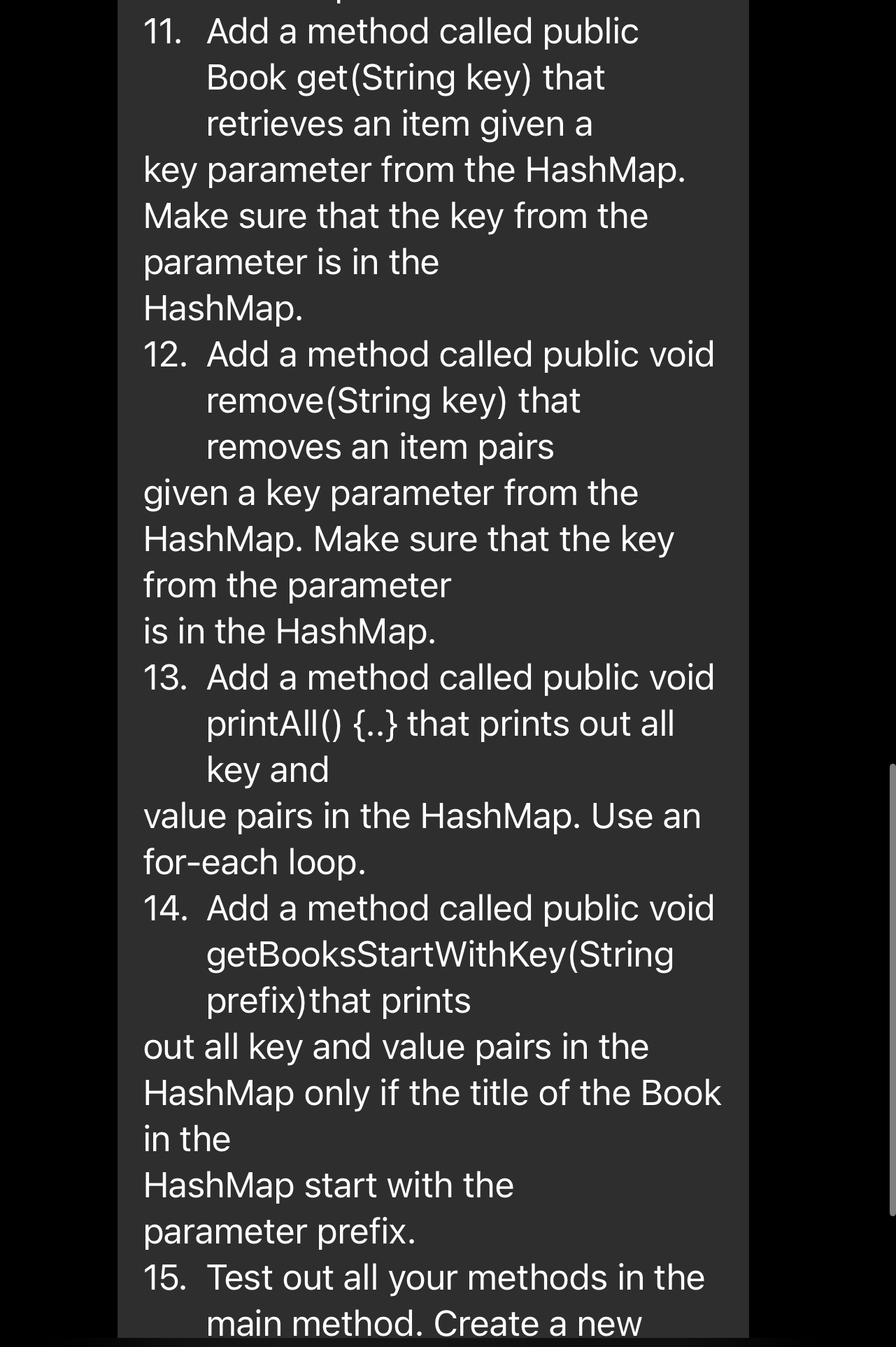 Add a method called public Book get ( String key