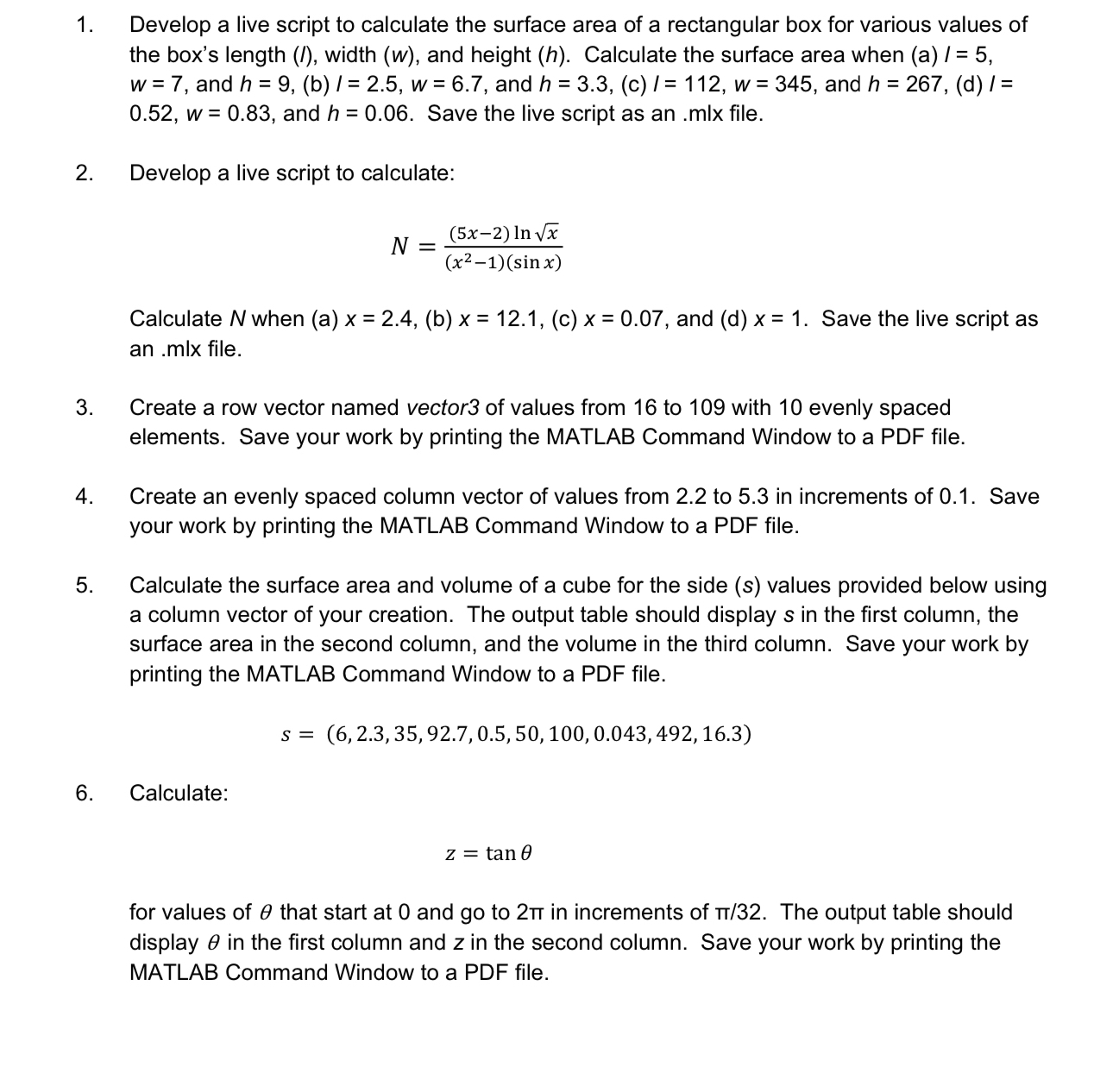 This must be done in matlab only. Develop a live