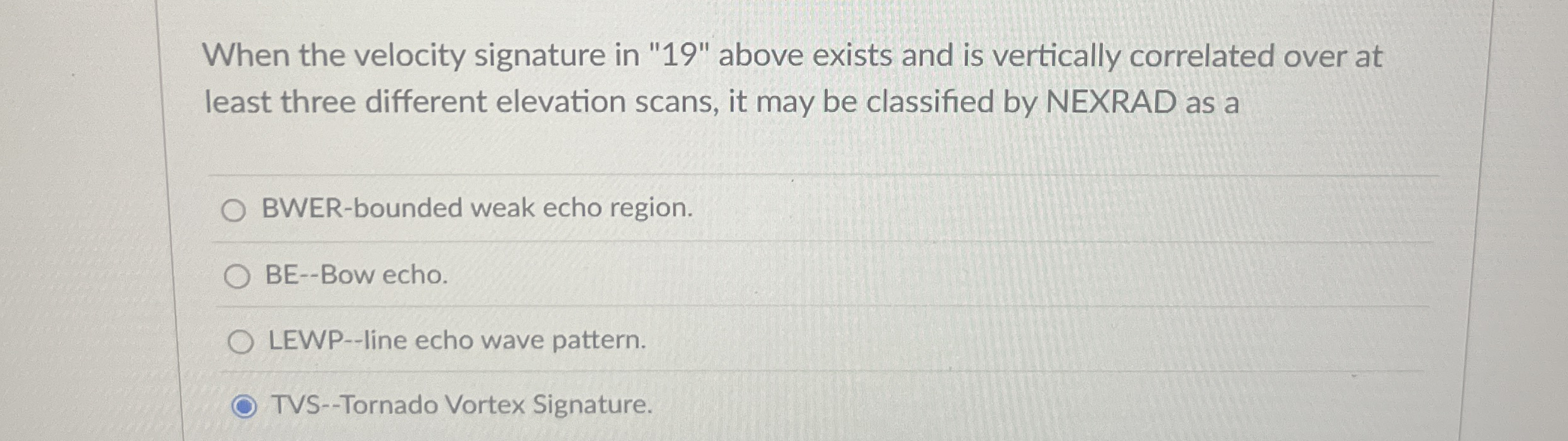 When the velocity signature in " 1 9 " above