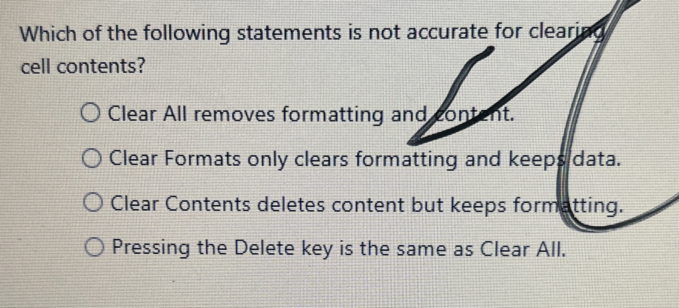 Which of the following statements is not accurate