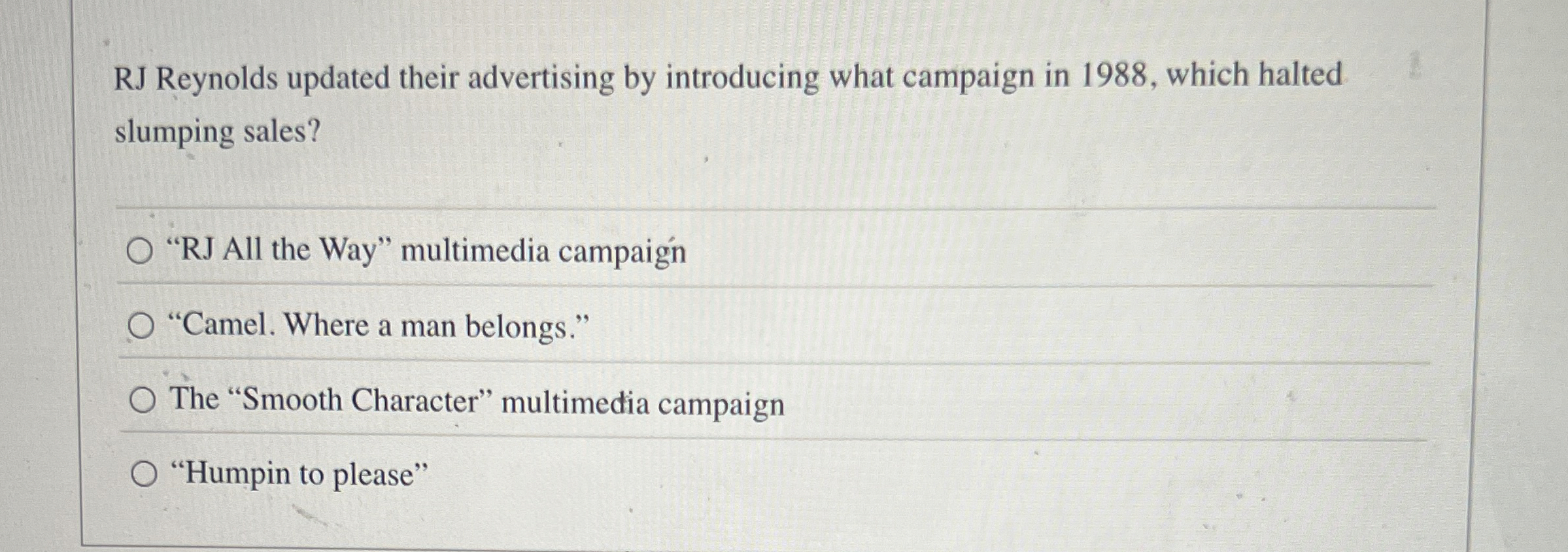 RJ Reynolds updated their advertising by