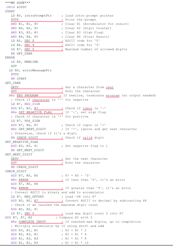  In LC-3, I have included my code in the images attached.