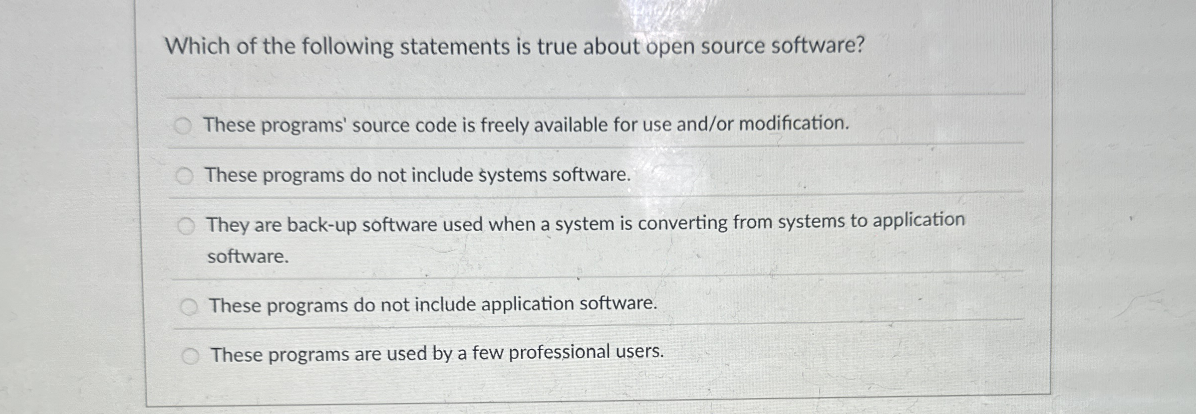 Which of the following statements is true about