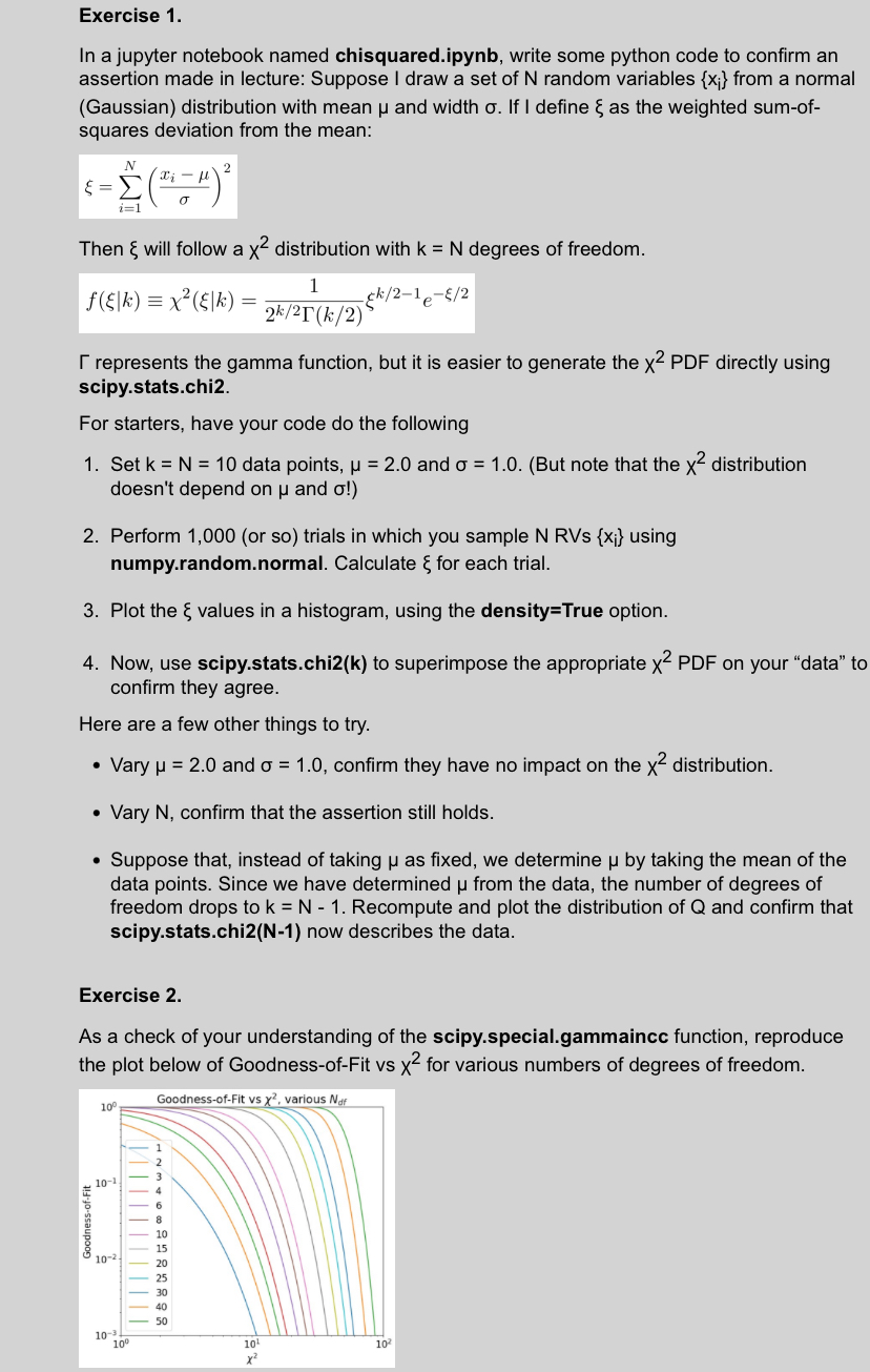 EXERCISE 2 PLEASE!!!!!!! In a jupyter notebook