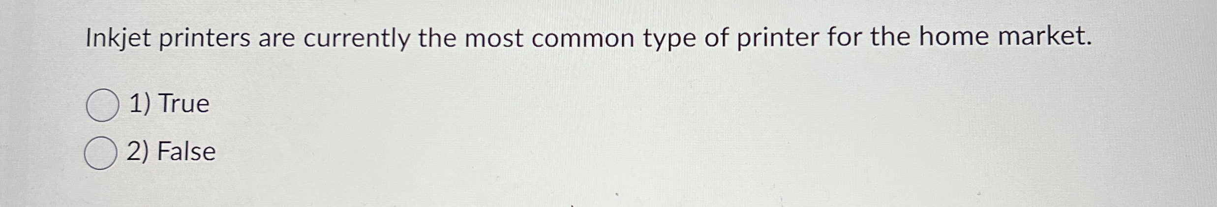 Inkjet printers are currently the most common