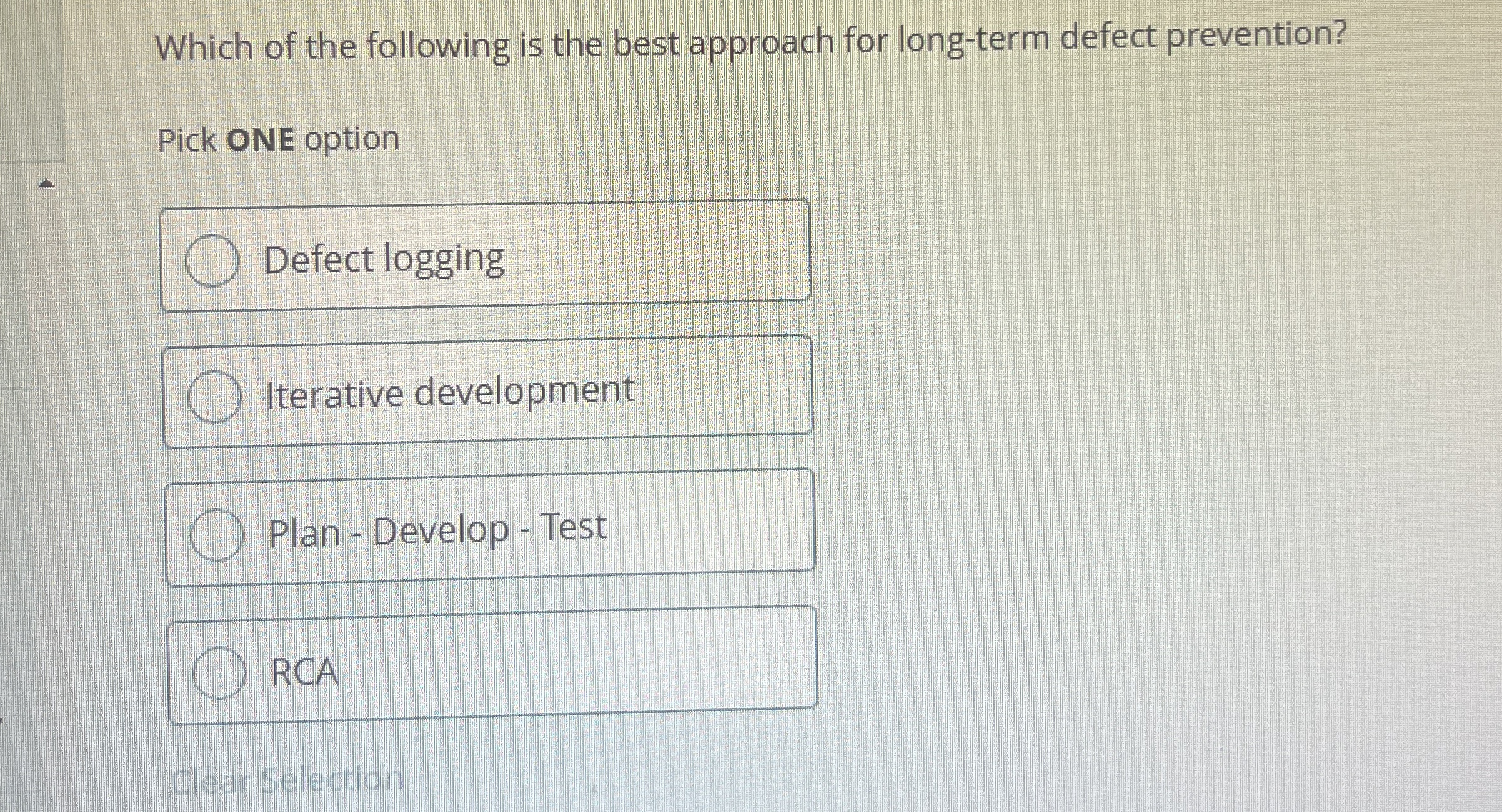 Which of the following is the best approach for