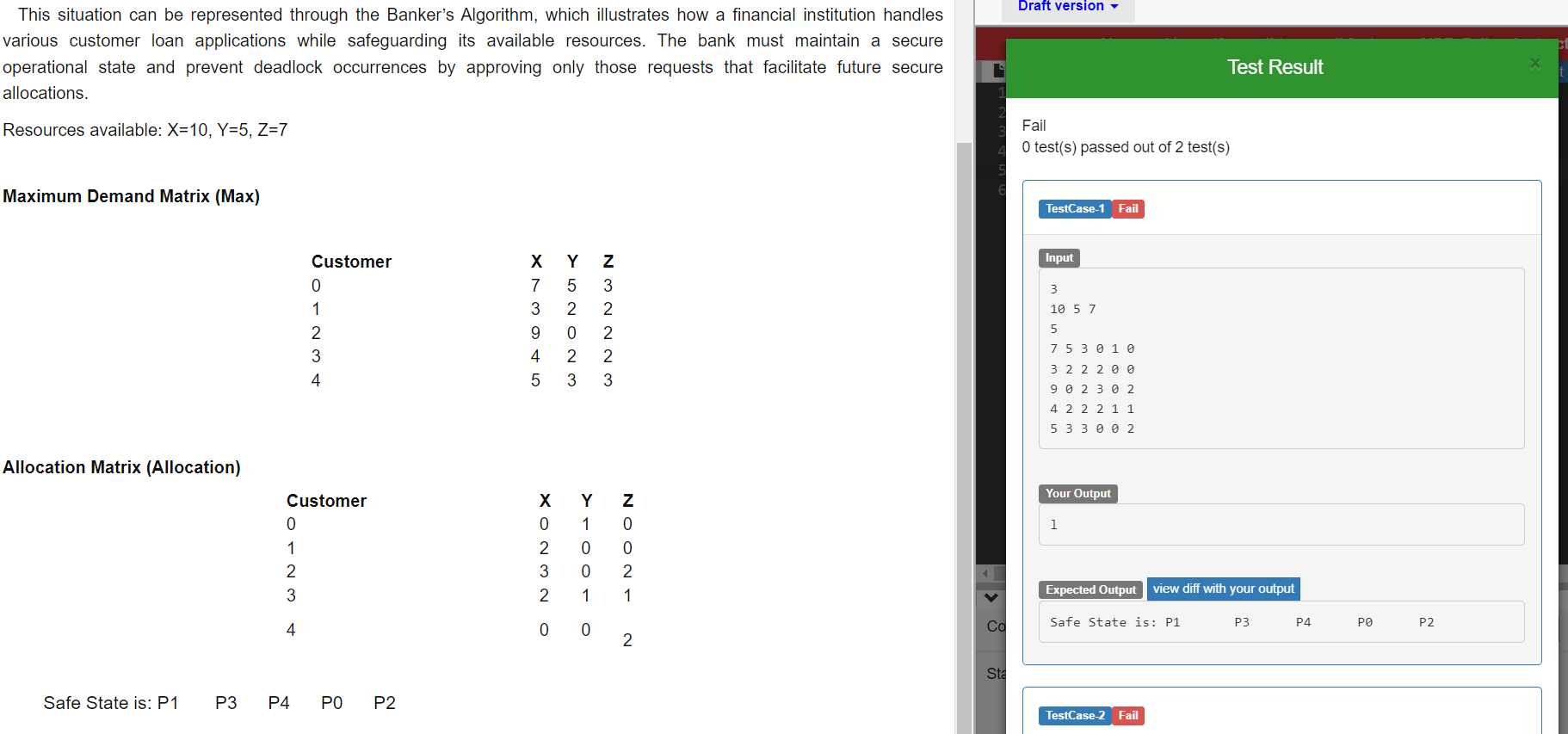 Input 3 1 0 5 7 5 7 5 3 0 1 0 3 2 2 2 0 0 9 0 2 3