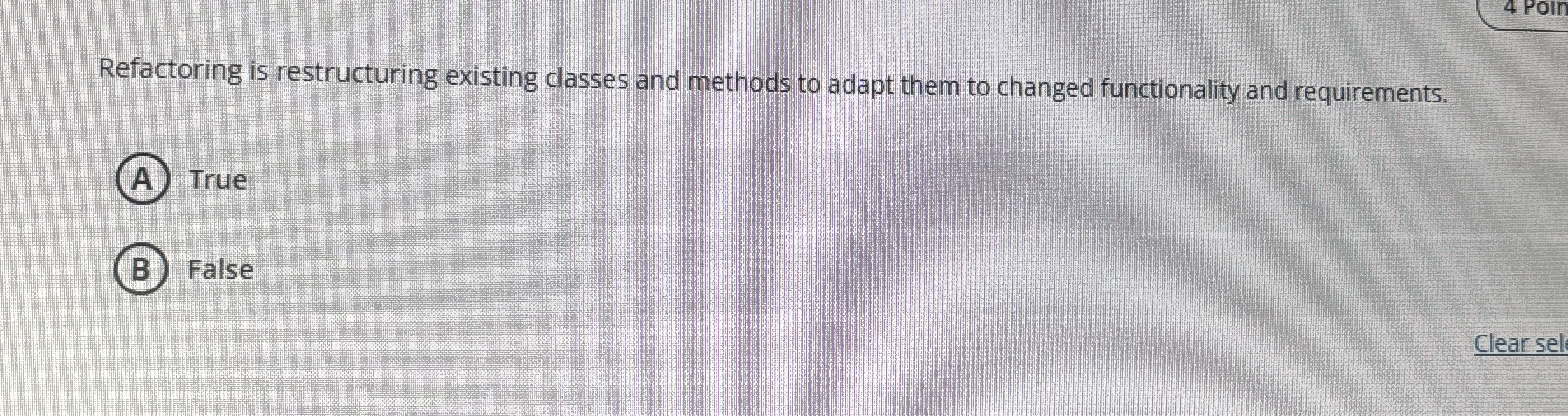 Refactoring is restructuring existing classes and