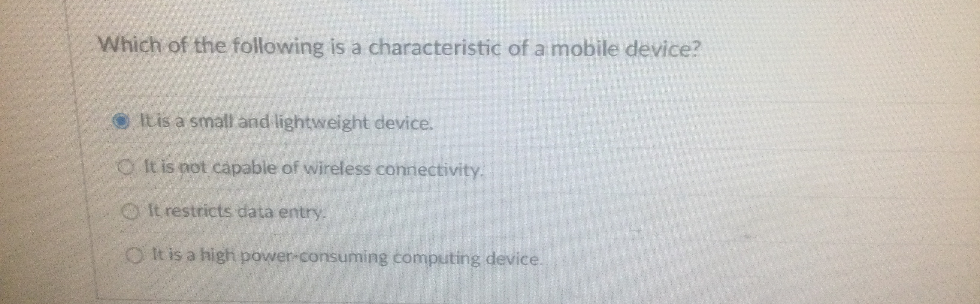 It is a small and lightweight device. It is not