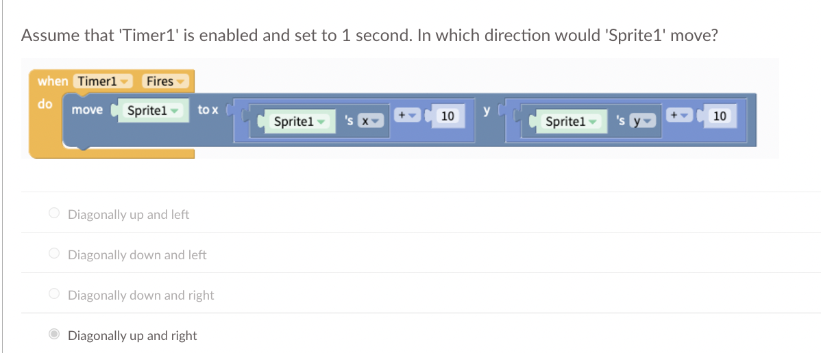 Assume that 'Timer 1 ' is enabled and set to 1