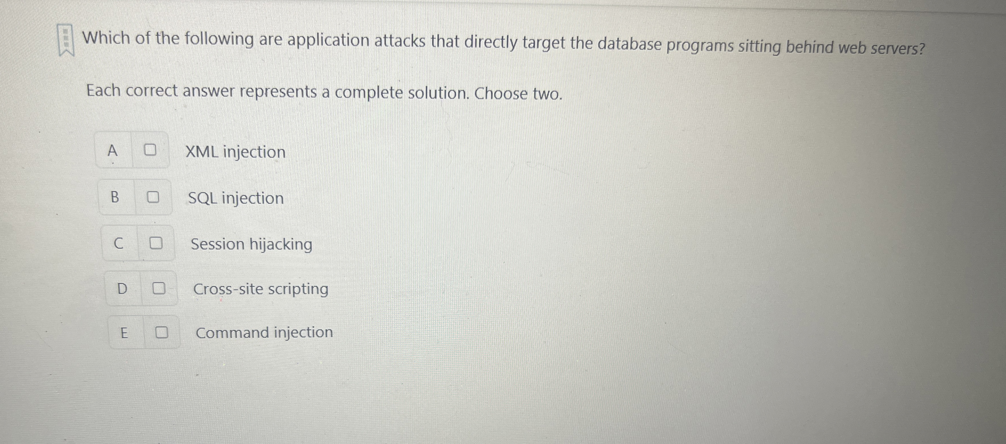 A . Which of the following are application