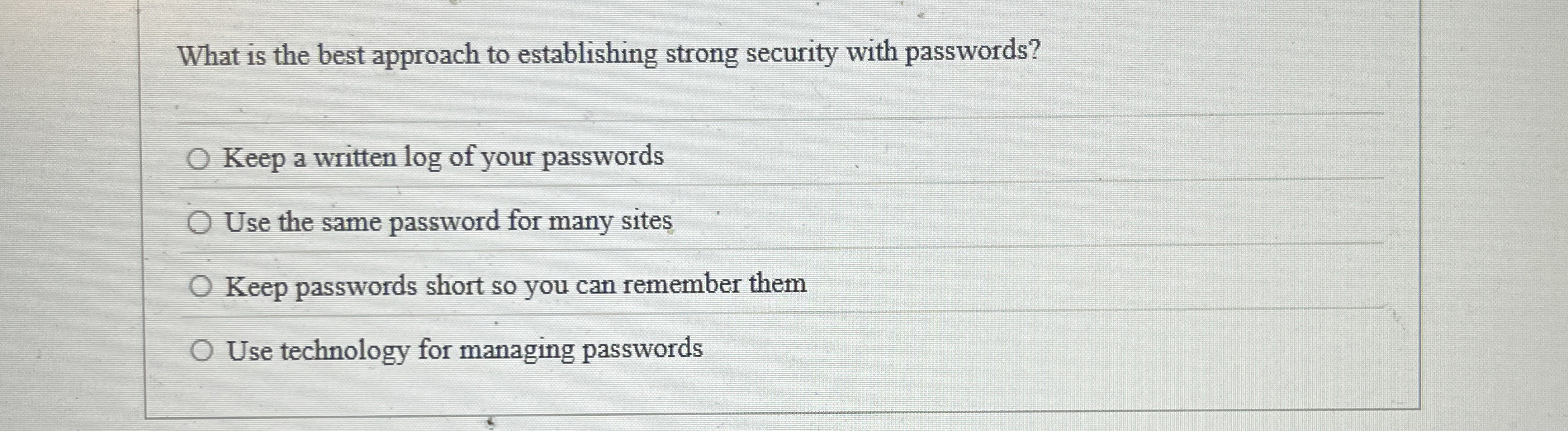 What is the best approach to establishing strong