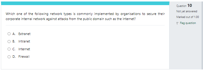 Which one of the following network types is
