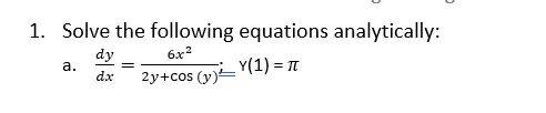 Solve using Python Solve the following equations