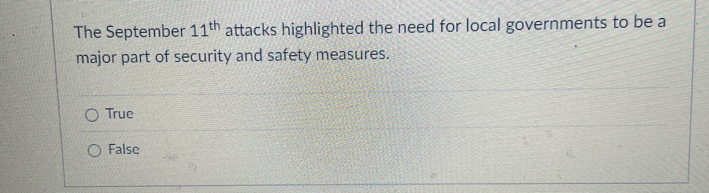 The September 1 1 t h attacks highlighted the