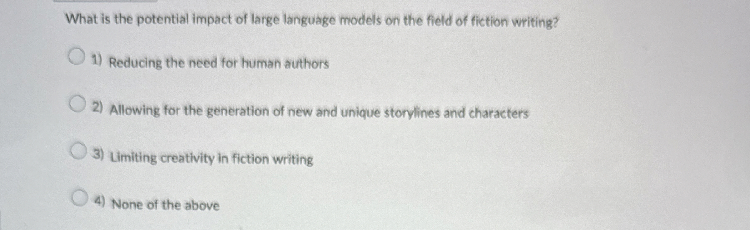 What is the potential impact of large language